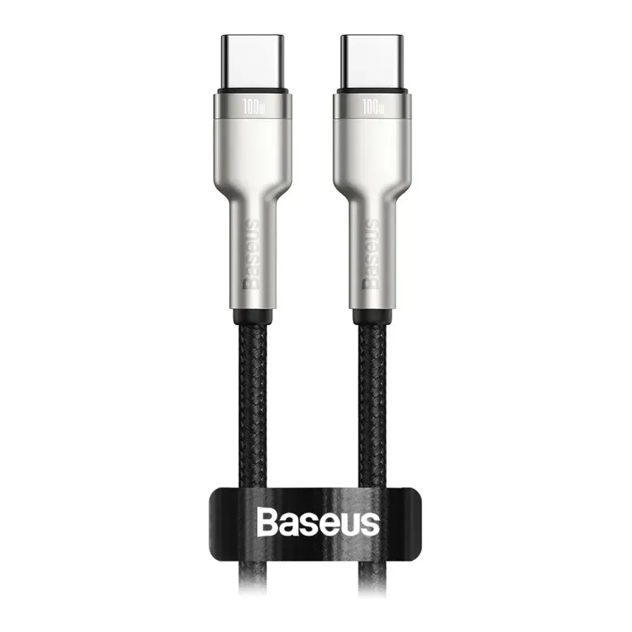 كابل باسيوس كافيول USB-C – 2 متر – رمادي
